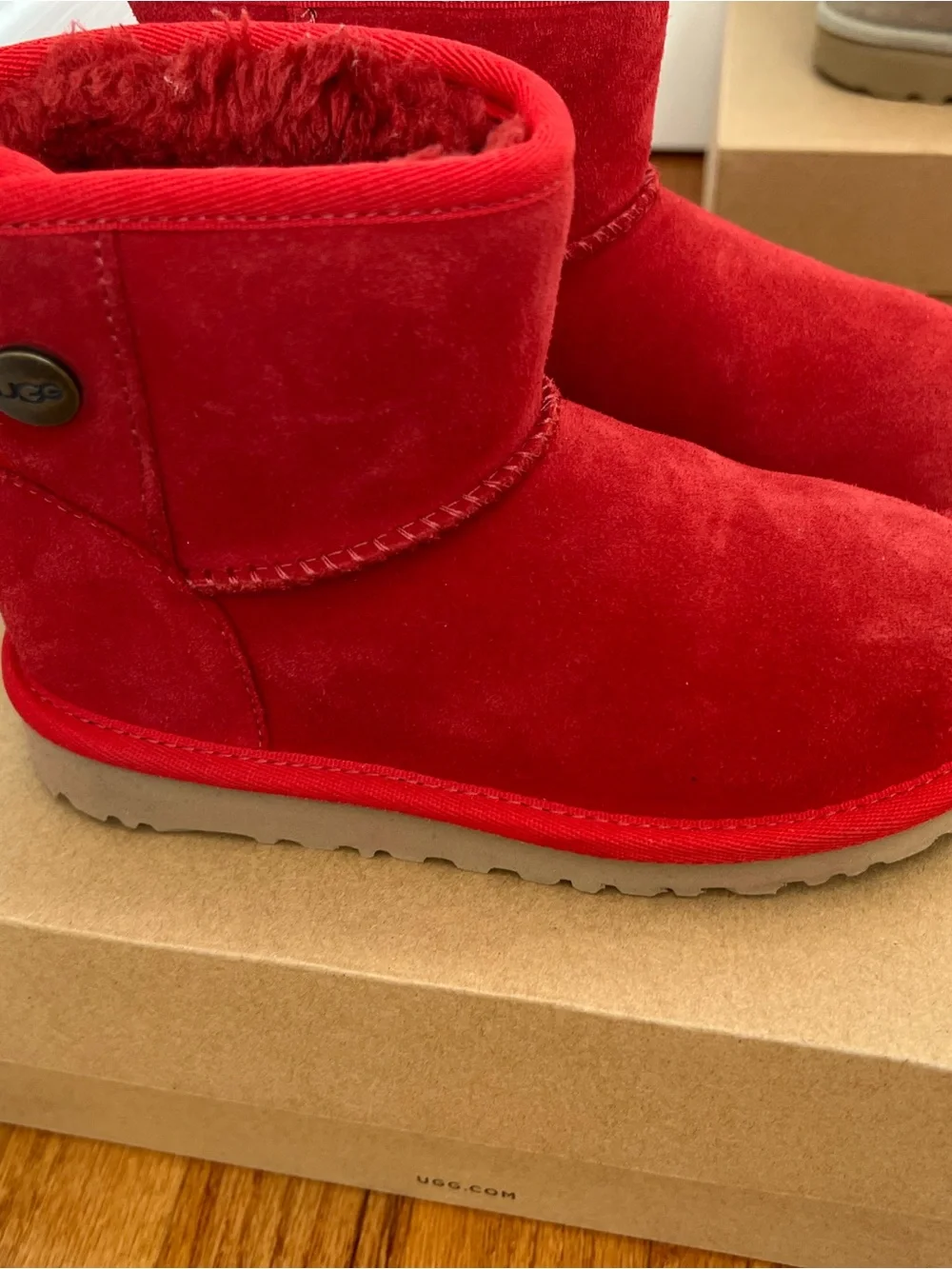 UGG Kids Red Classic Short Boot